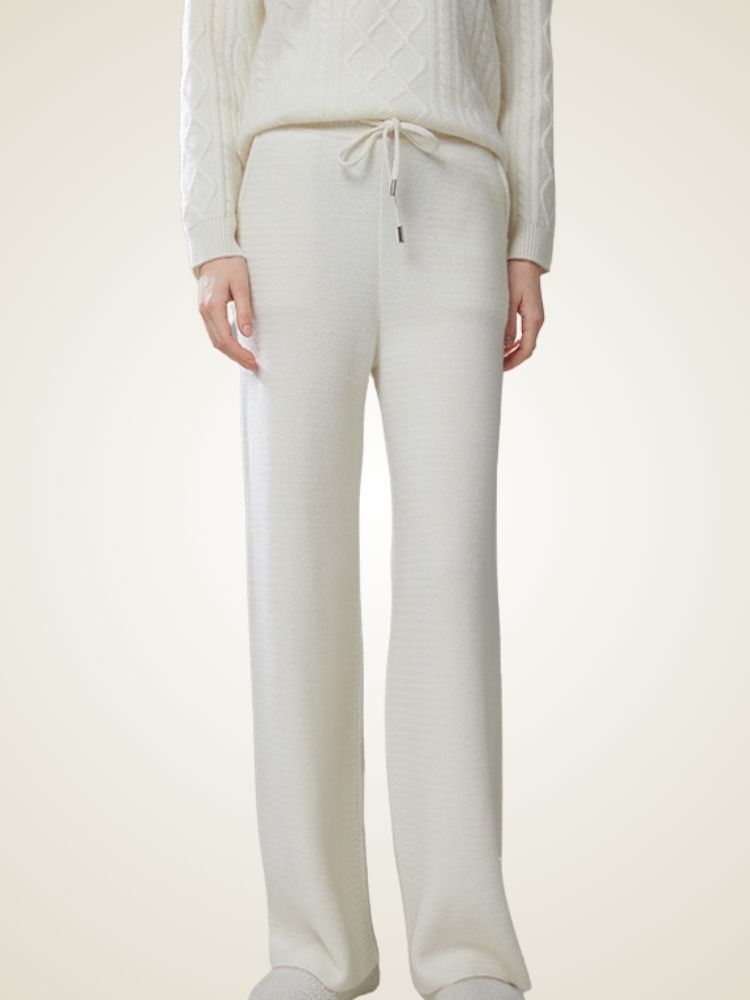 Alandra - Chevron Cashmere Pants