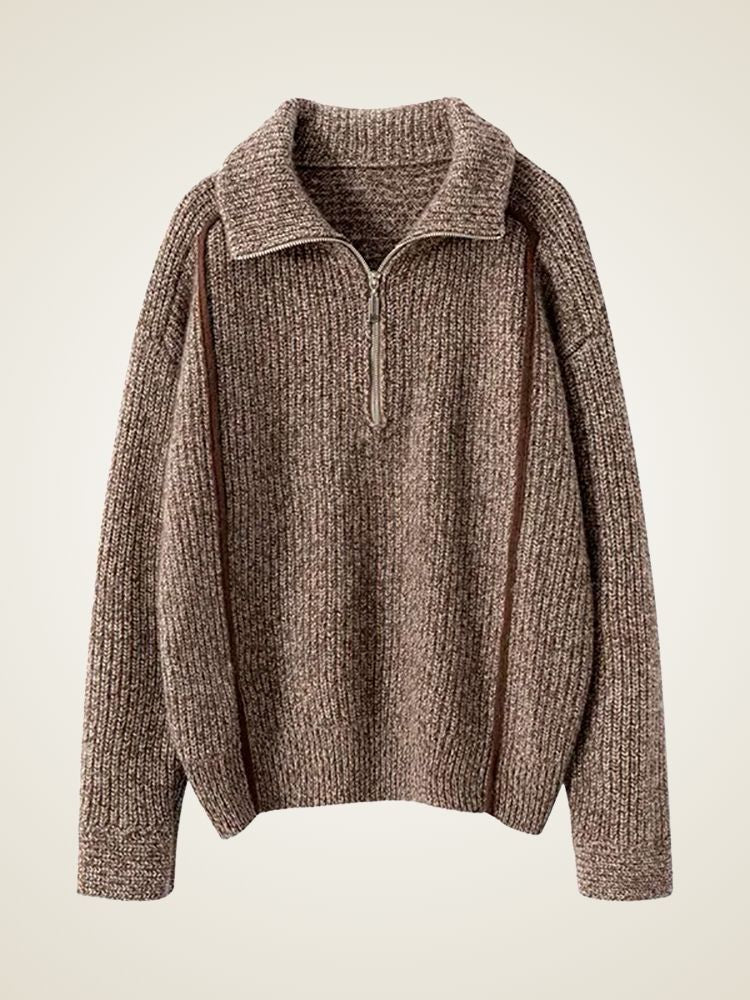 Kate - Half Zip Cashmere Sweater