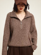 Kate - Half Zip Cashmere Sweater