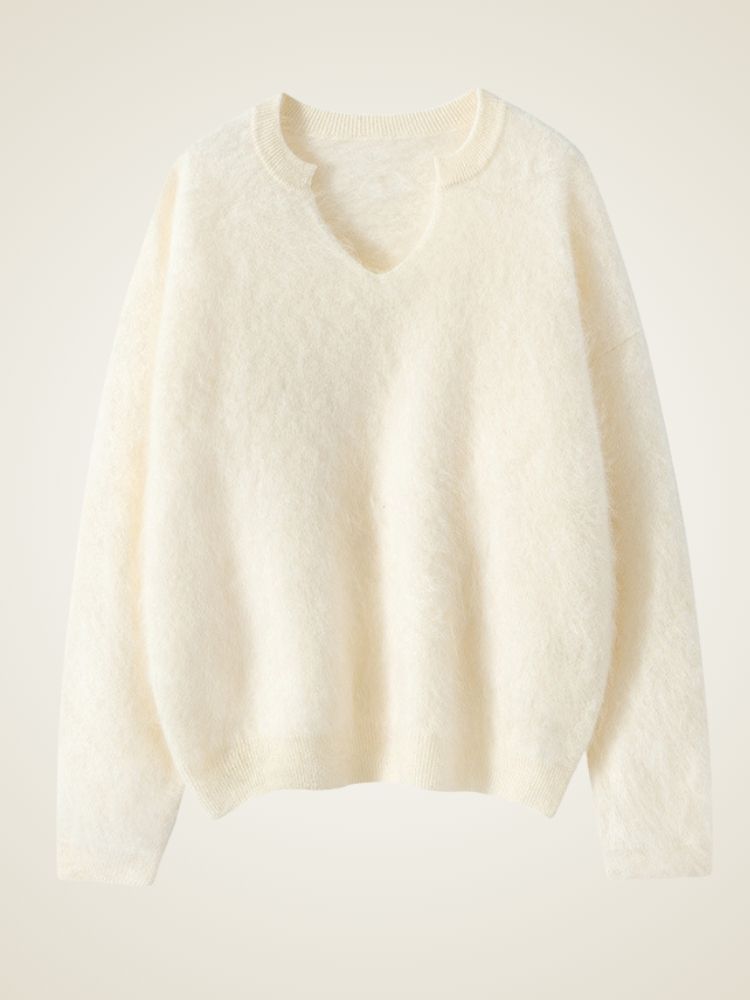 Cerella - V-Neck Cashmere Jumper