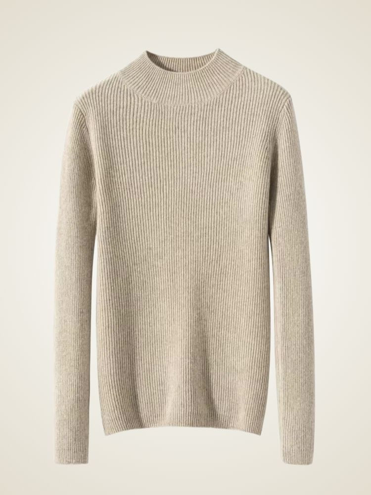 Lily - Mock Neck Cashmere Sweater