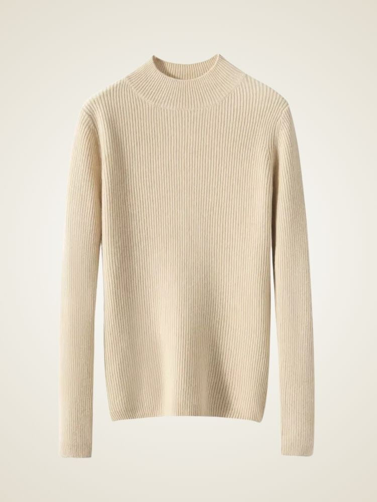 Lily - Mock Neck Cashmere Sweater