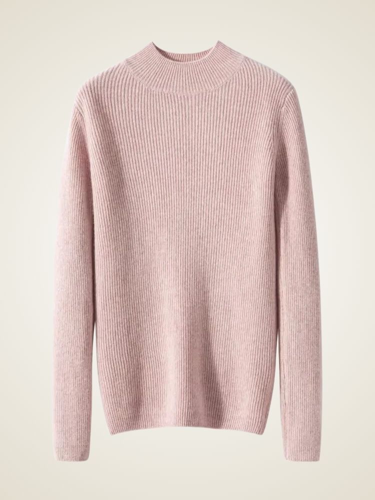 Lily - Mock Neck Cashmere Sweater