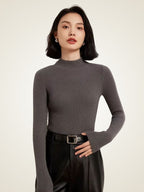 Lily - Mock Neck Cashmere Sweater