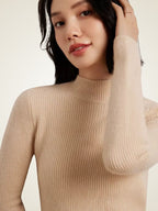 Lily - Mock Neck Cashmere Sweater