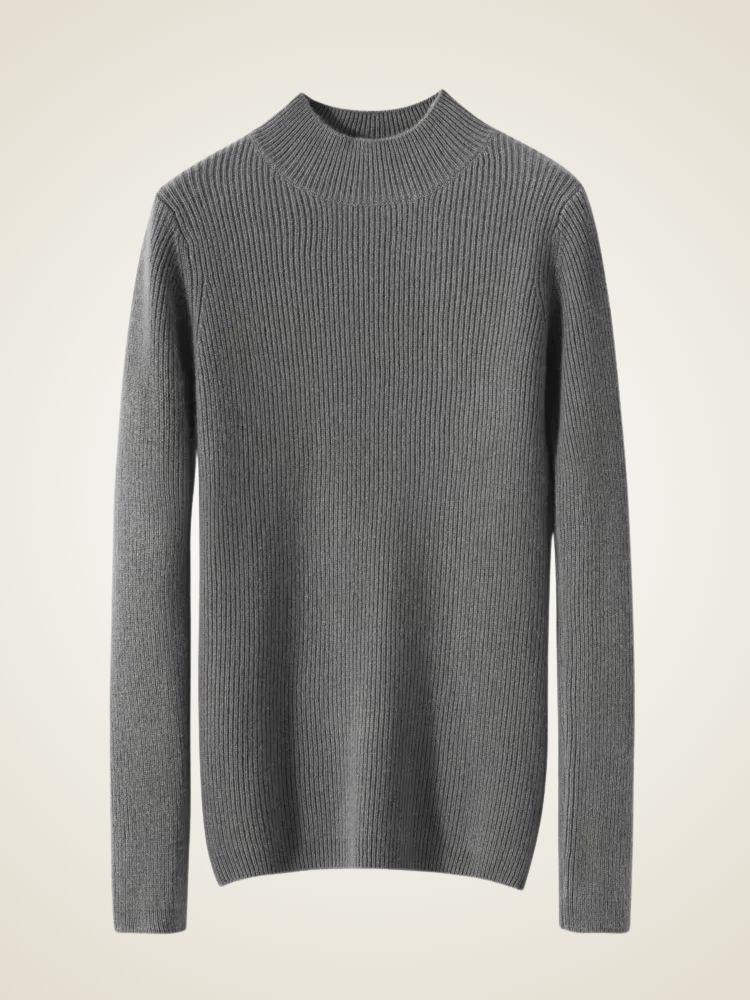 Lily - Mock Neck Cashmere Sweater