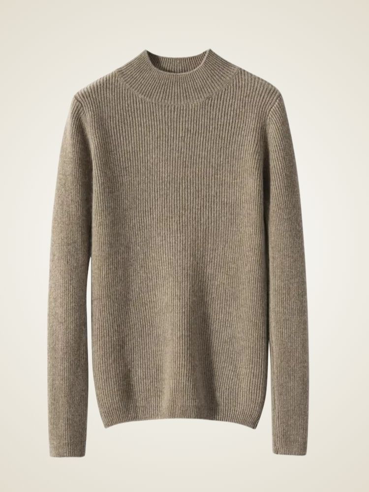 Lily - Mock Neck Cashmere Sweater