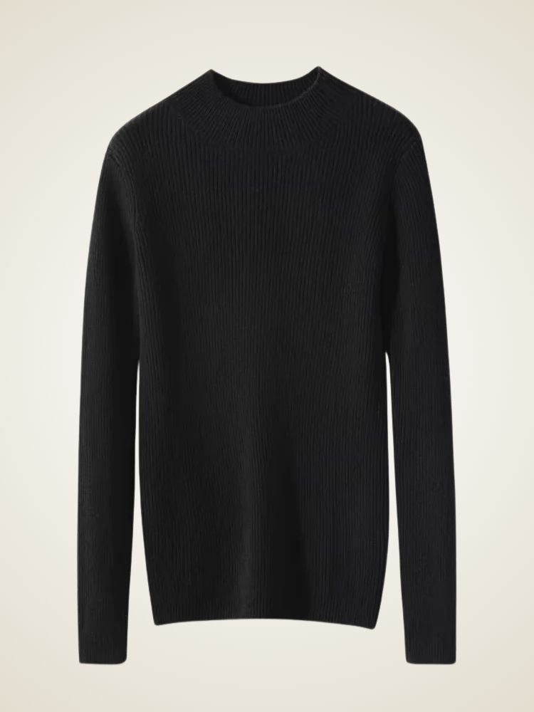Lily - Mock Neck Cashmere Sweater