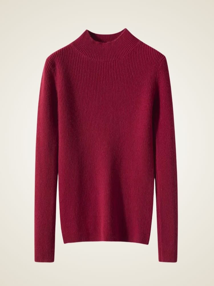 Lily - Mock Neck Cashmere Sweater