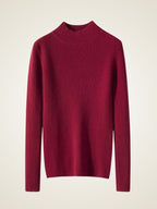 Lily - Mock Neck Cashmere Sweater