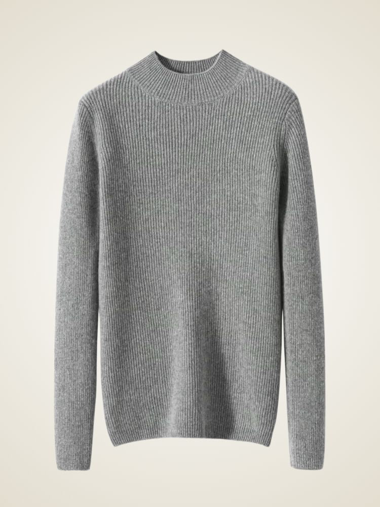 Lily - Mock Neck Cashmere Sweater
